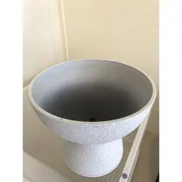 Textured Pedestal Bowl Planter Flower Pot - Master