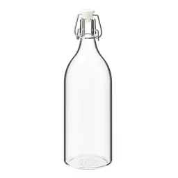 KORKEN Bottle with stopper, clear glass - Master