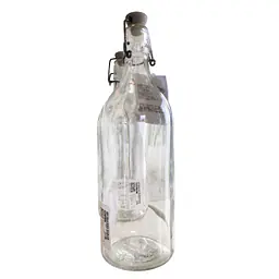 KORKEN Bottle with stopper, clear glass - Master