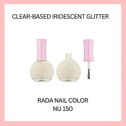 Rada Nail Polish - Color: Clear-Based Iridescent Glitter