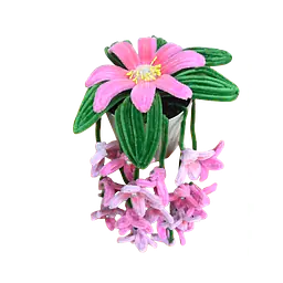 Cascading Pearl-Accented Potted Flower - Master