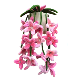 Cascading Pearl-Accented Potted Flower - Master