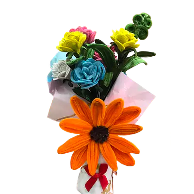 Everlasting Colorful Handmade Floral Flower Bouquet primary image