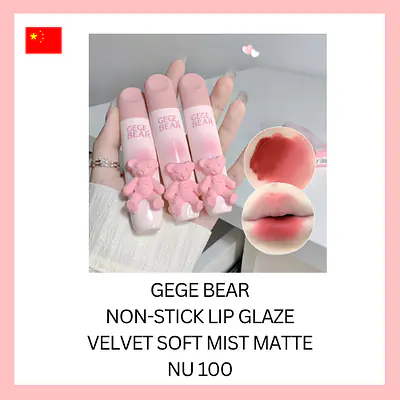Gege Bear Non- Stick Lip Glaze Velvet Soft Mist Matte primary image