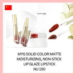 MYG Solid Color Matte Moisturizing Non-Stick Lip Glaze Lipstick - Master
