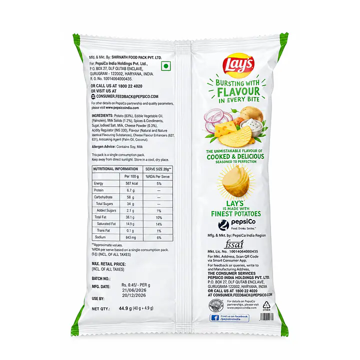 Lays-onion favoured - Master
