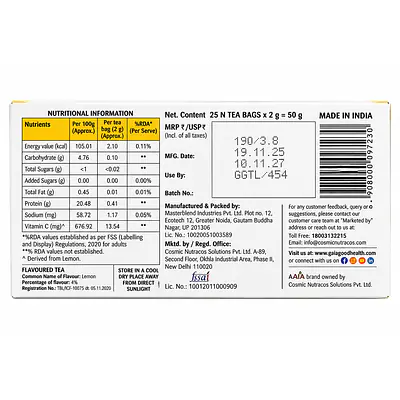 Green Tea Lemon flavour 25 Bags secondary image