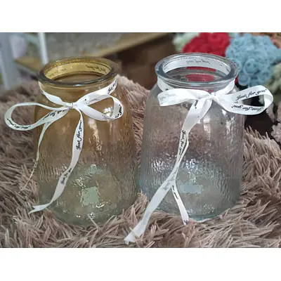 Round Vase Glass Clear primary image