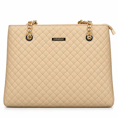 Quilted Handbag with Gold Chains primary image