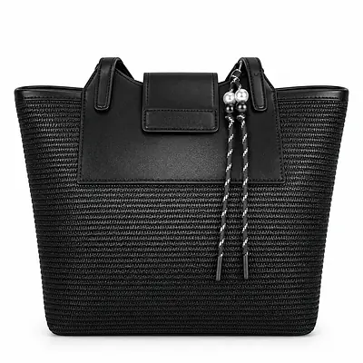 Woven Tote hand bag secondary image