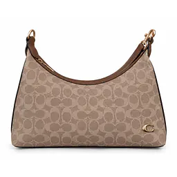 Coach Signature Canvas Curved Shoulder Bag - Master