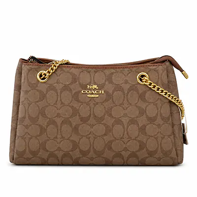 Coach Signature Canvas Chain Shoulder Bag primary image