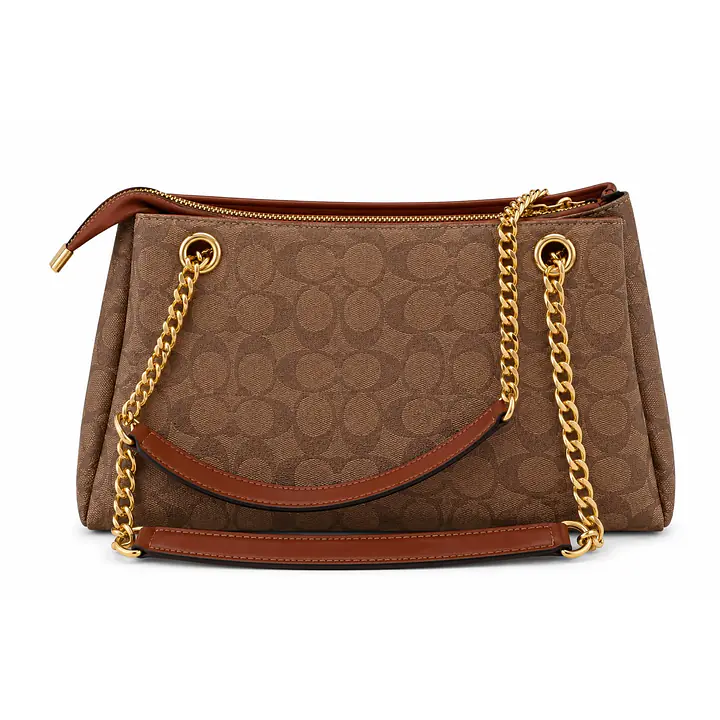 Coach Signature Canvas Chain Shoulder Bag - Master