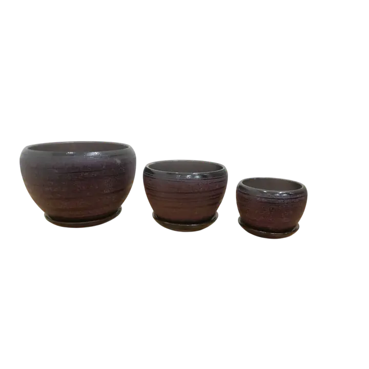 Glazed Ceramic Flower Pot - Master